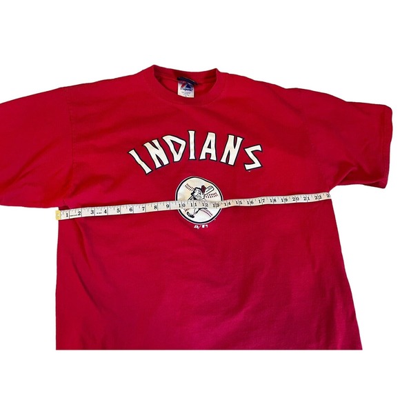 Vintage Cleveland Indians T Shirt Cooperstown Collection Men 2XL Majestic MLB - Picture 7 of 7
